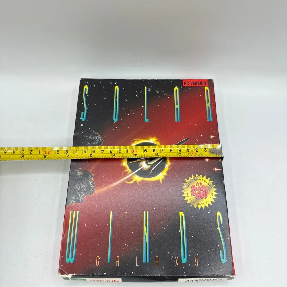 Solar Winds Galaxy PC OS 3.5 Disk  Vtg Big Box 1994 Moon Doggie B&N Co. Sci Fi